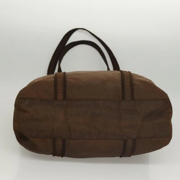 PRADA Tote Bag Nylon Brown Auth - Picture 6 of 16